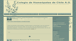 Desktop Screenshot of colegiodehomeopatas.cl